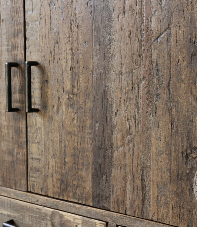 Be-Uniq Uniek Dressoir | Oud Hout | H85xB115xD40 cm