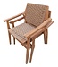Rene Houtman Tuinstoel Tilla - Teakhout/Rotan H88 x B70 x D68 Cm