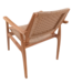 Rene Houtman Tuinstoel Tilla - Teakhout/Rotan H88 x B70 x D68 Cm