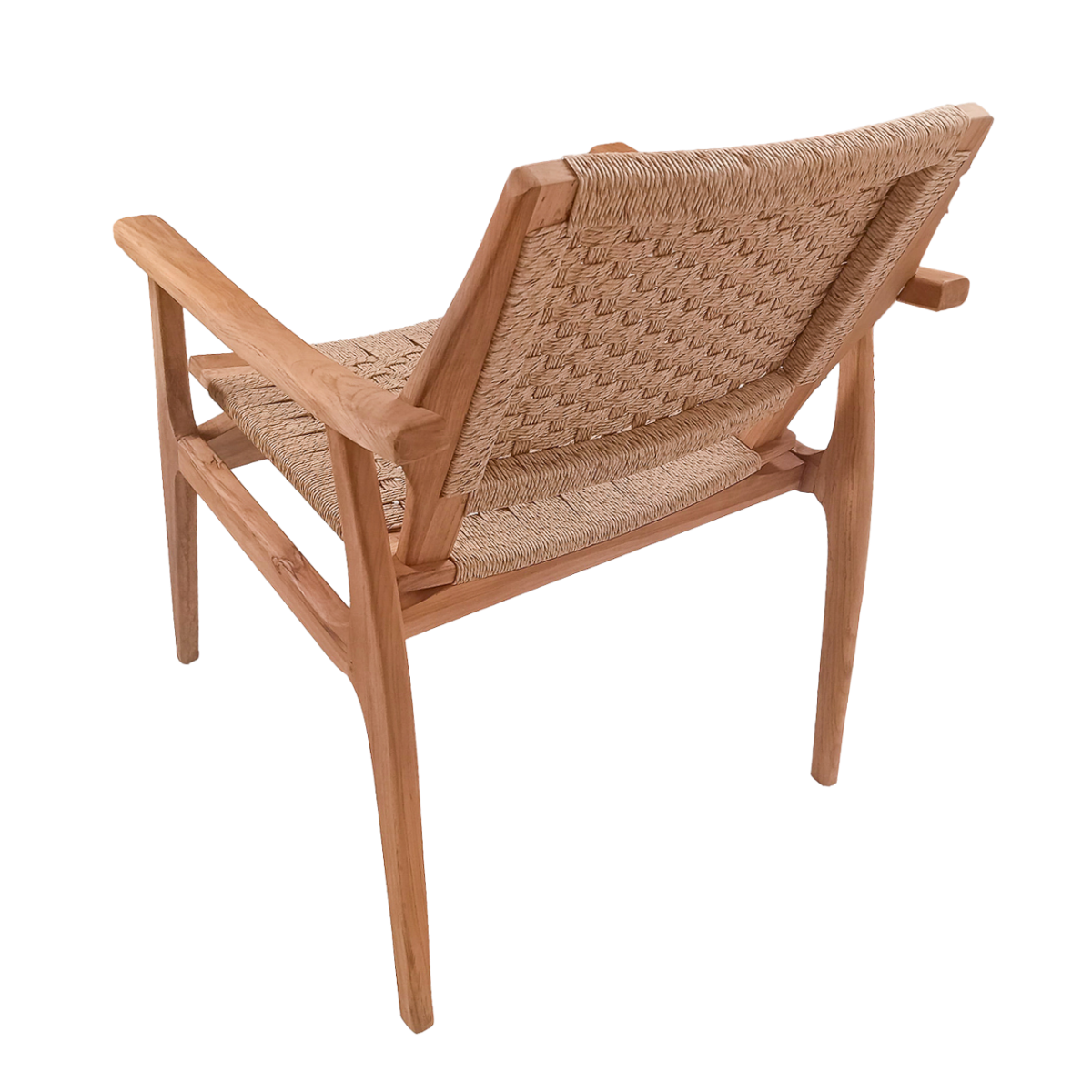 Rene Houtman Tuinstoel Tilla - Teakhout/Rotan H88 x B70 x D68 Cm