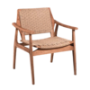 Tuinstoel Tilla - Teakhout/Rotan H88 x B70 x D68 Cm