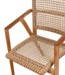 Rene Houtman Tuinstoel Alya - Teakhout/Rotan H84 x B63 x D58 Cm