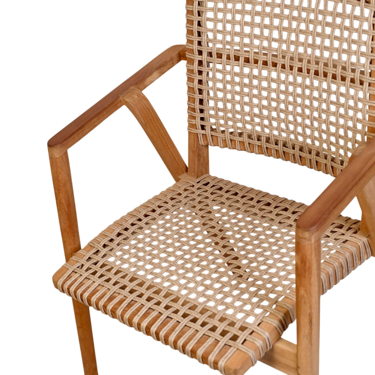 Rene Houtman Tuinstoel Alya - Teakhout/Rotan H84 x B63 x D58 Cm