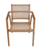Rene Houtman Tuinstoel Alya - Teakhout/Rotan H84 x B63 x D58 Cm