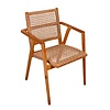 Tuinstoel Alya - Teakhout/Rotan H84 x B63 x D58 Cm