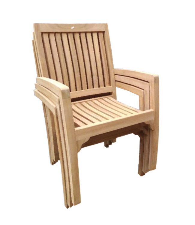 Rene Houtman Tuinstoel Koos Teakhout H90 x B60 x D45 Cm