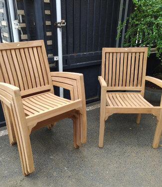 Rene Houtman Tuinstoel Koos Teakhout H90 x B60 x D45 Cm