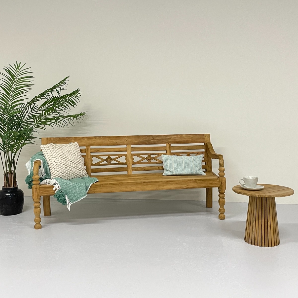 Rene Houtman Stationsbank Kadar H90 x B200 x D55 Cm - Teakhout