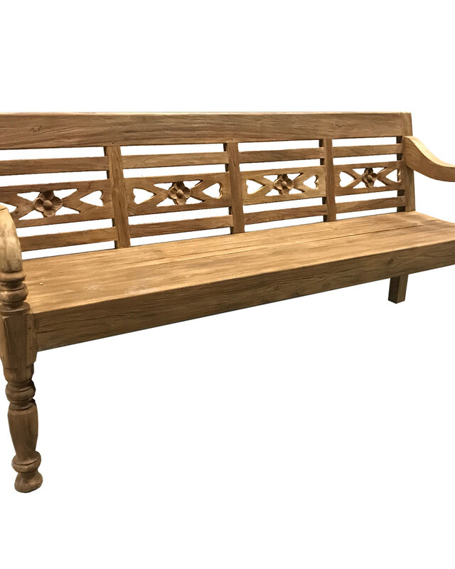 Rene Houtman Stationsbank Kadar H90 x B200 x D55 Cm - Teakhout