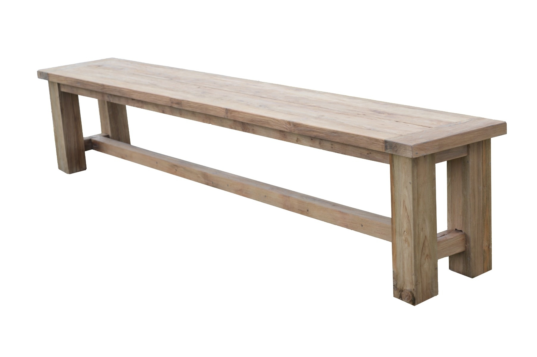 Rene Houtman Tuinbank Eetkamerbank Teakhout Rustiek H45 x B260 x D40 Cm
