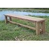 Tuinbank Eetkamerbank Teakhout Rustiek H45 x B260 x D40 Cm