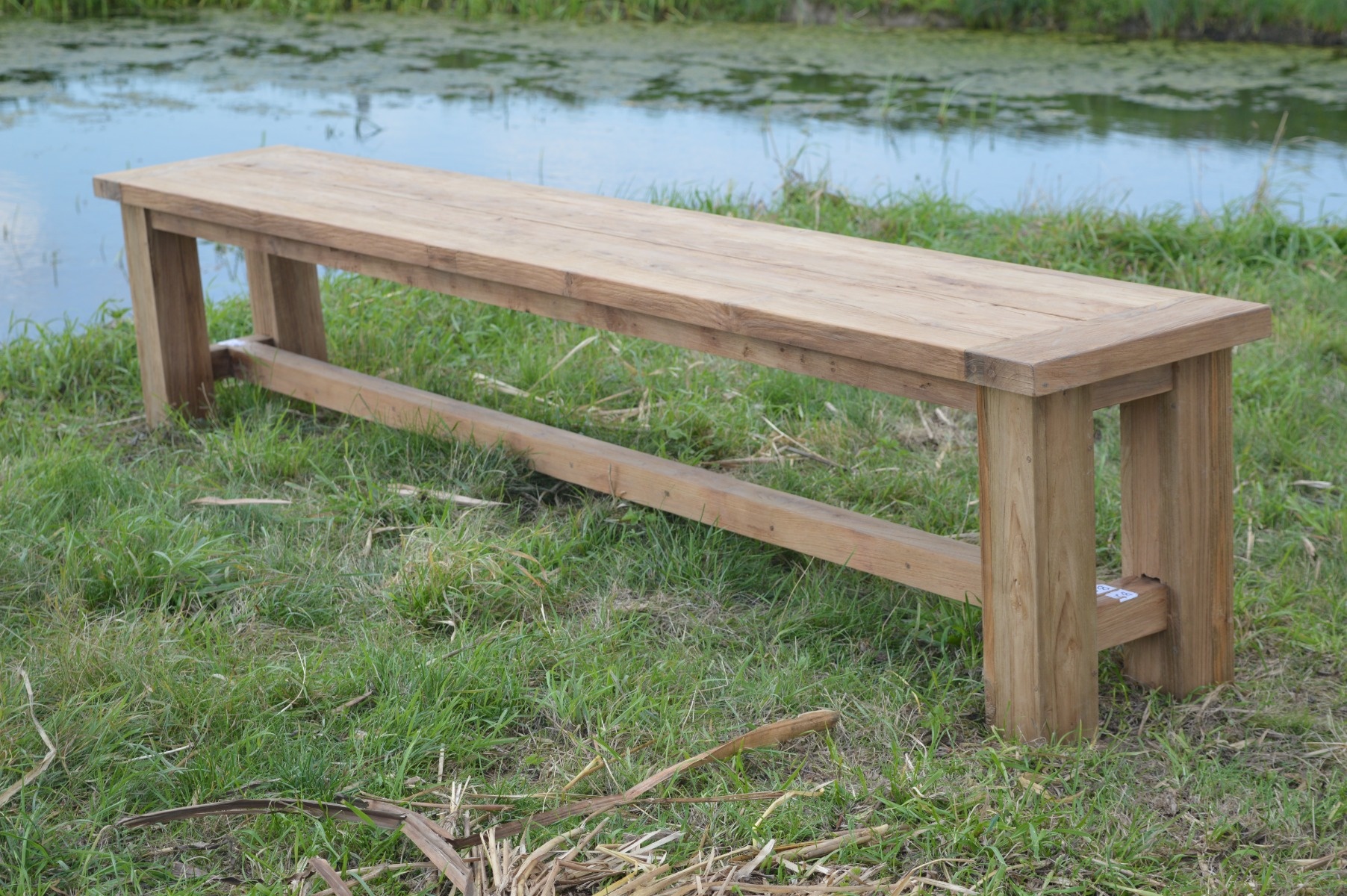 Rene Houtman Tuinbank Eetkamerbank Teakhout Rustiek H45 x B260 x D40 Cm