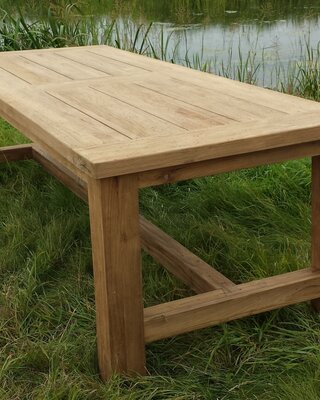 Rene Houtman Tuintafel Teakhout Rustiek H78 x B300 x D100 Cm