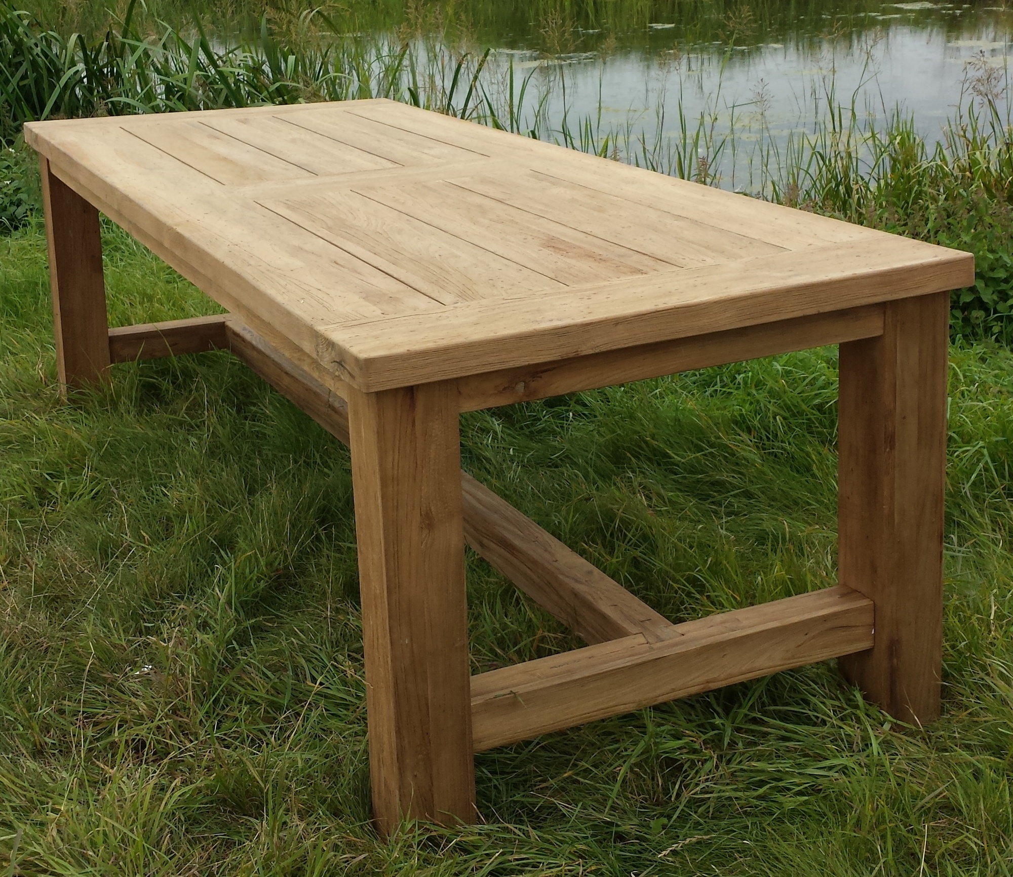 Rene Houtman Tuintafel Teakhout Rustiek H78 x B300 x D100 Cm