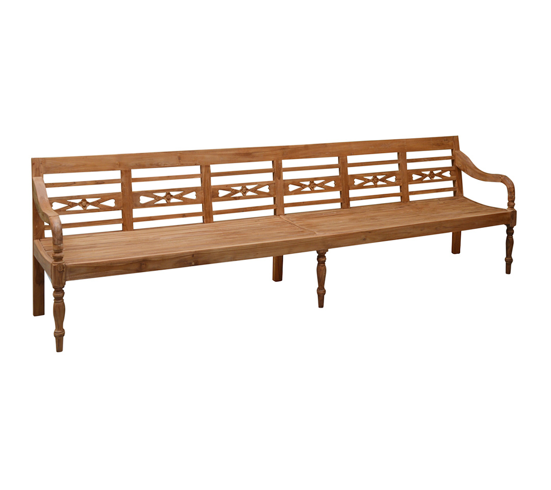 Rene Houtman Stationsbank Tuinbank Teakhout H70 x B300 x D60 Cm