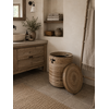 Wasmand Rond Naturel Rotan | H51 x D40 cm