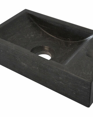 Wiesbaden Raw Fontein | Hardsteen Gezoet | Rechts | 36x18x9 cm