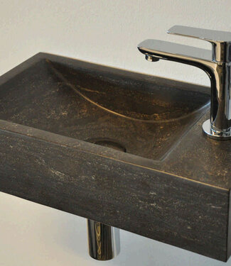 Wiesbaden Raw Fontein | Hardsteen Gezoet | Rechts | 40x22x10 cm