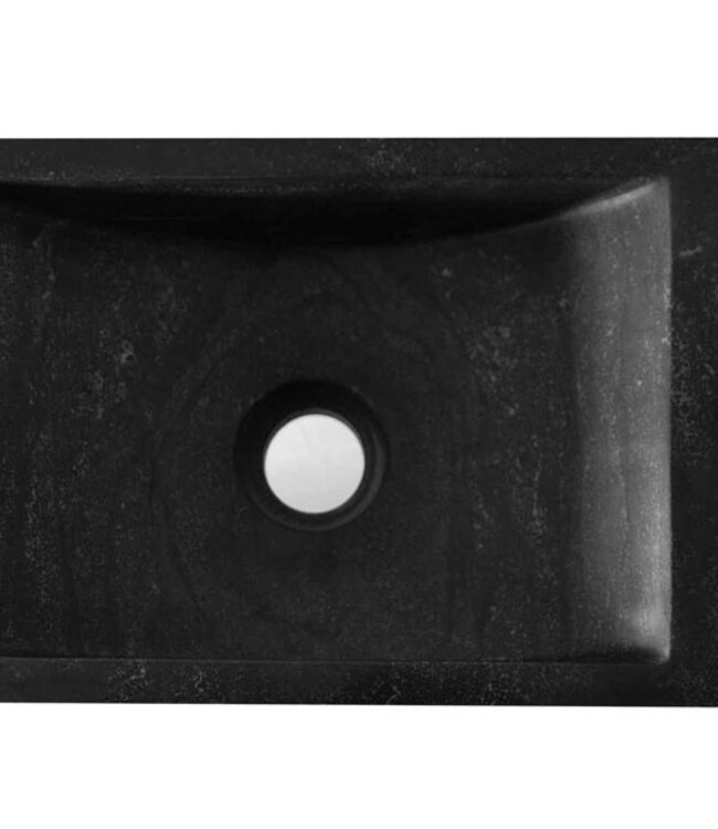 Wiesbaden Raw Fontein | Hardsteen Gezoet | Rechts | 40x22x10 cm