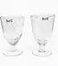 DutZ Drink glas op voet | H13 x D8 | Clear