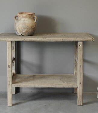 Be-Uniq Oude wandtafel met plank | China | H79xB108xD41
