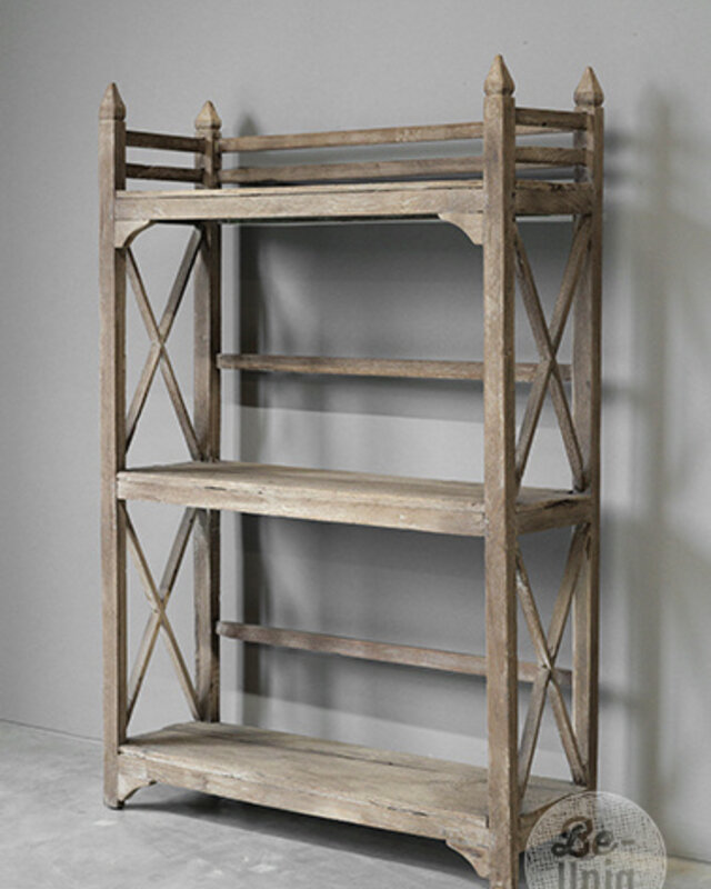 Be-Uniq Oud Rekje | Rustiek Verweerd | H136xB90xD29 cm