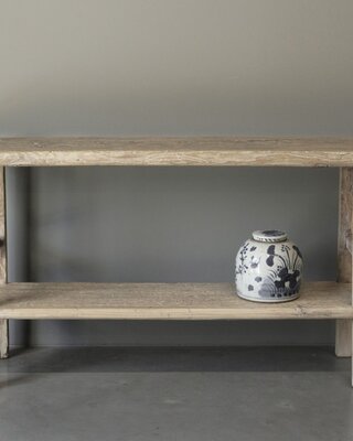 Be-Uniq Oude Wandtafel Met Plank | China | H85xB170xD39 cm