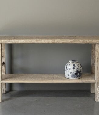 Be-Uniq Oude Wandtafel Met Plank | China | H85xB170xD39 cm