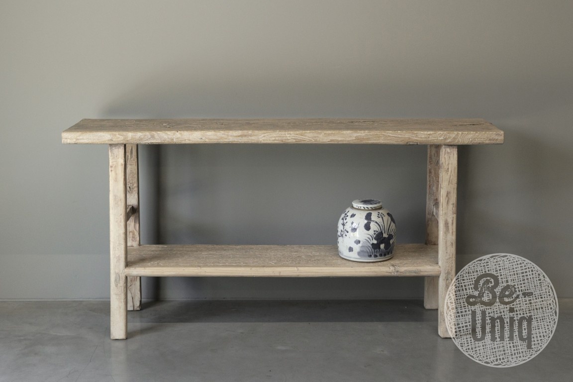 Be-Uniq Oude Wandtafel Met Plank | China | H85xB170xD39 cm
