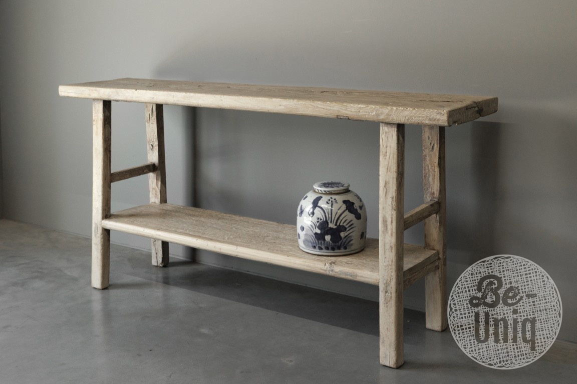 Be-Uniq Oude Wandtafel Met Plank | China | H85xB170xD39 cm