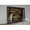 Oude spiegel Tiffany India H85 x B112 x D3 Cm
