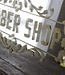 Be-Uniq Oude Spiegel Houten Lijst Barbershop H53 x B92 x D3 Cm