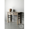 Oud Houten Wandtafel China 3 Lades H83 x B114 x D40 Cm