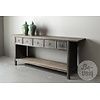 Oud Houten Wandtafel China 5 Lades H85 x B201 x D46 Cm