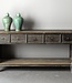 Be-Uniq Oud Houten Wandtafel China 5 Lades H85 x B201 x D46 Cm