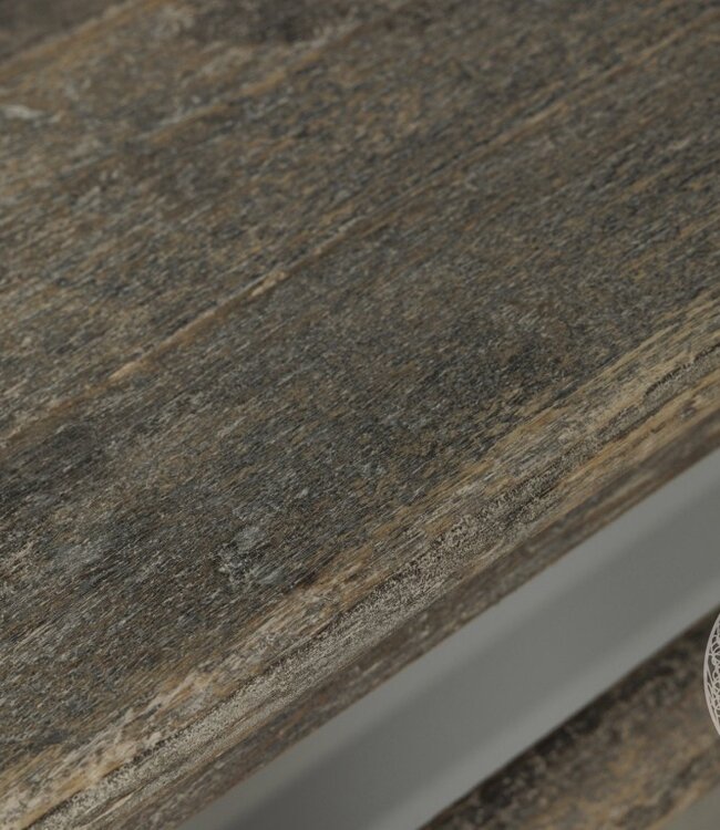 be-uniq Oud Houten Wandtafel  Muurtafel China H84 x B116 x D36 Cm