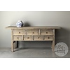 Oude wandtafel 7 lades China Licht Hout H82 x B180 x D49 Cm