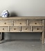 Be-Uniq Oude wandtafel 7 lades China Licht Hout H82 x B180 x D49 Cm