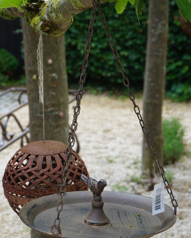 Rene Houtman Vogelbad Schaal Hangend Aan Ketting L48 x B27 Cm