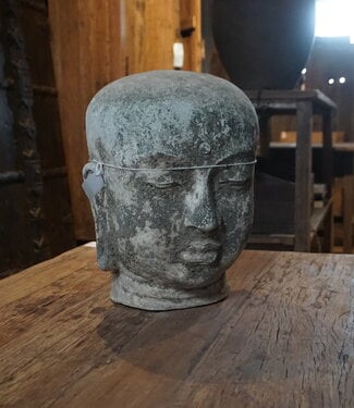 Rene Houtman Boeddha Beeld Hoofd Steen H38 x B30 Cm