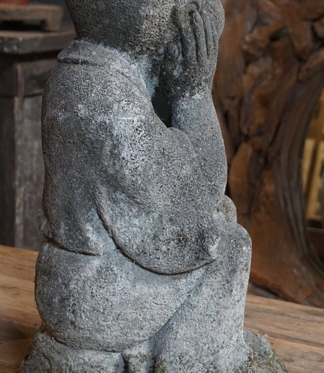 Rene Houtman Beeld Steen Shoalin Boeddha H62 x B28 x D33 Cm