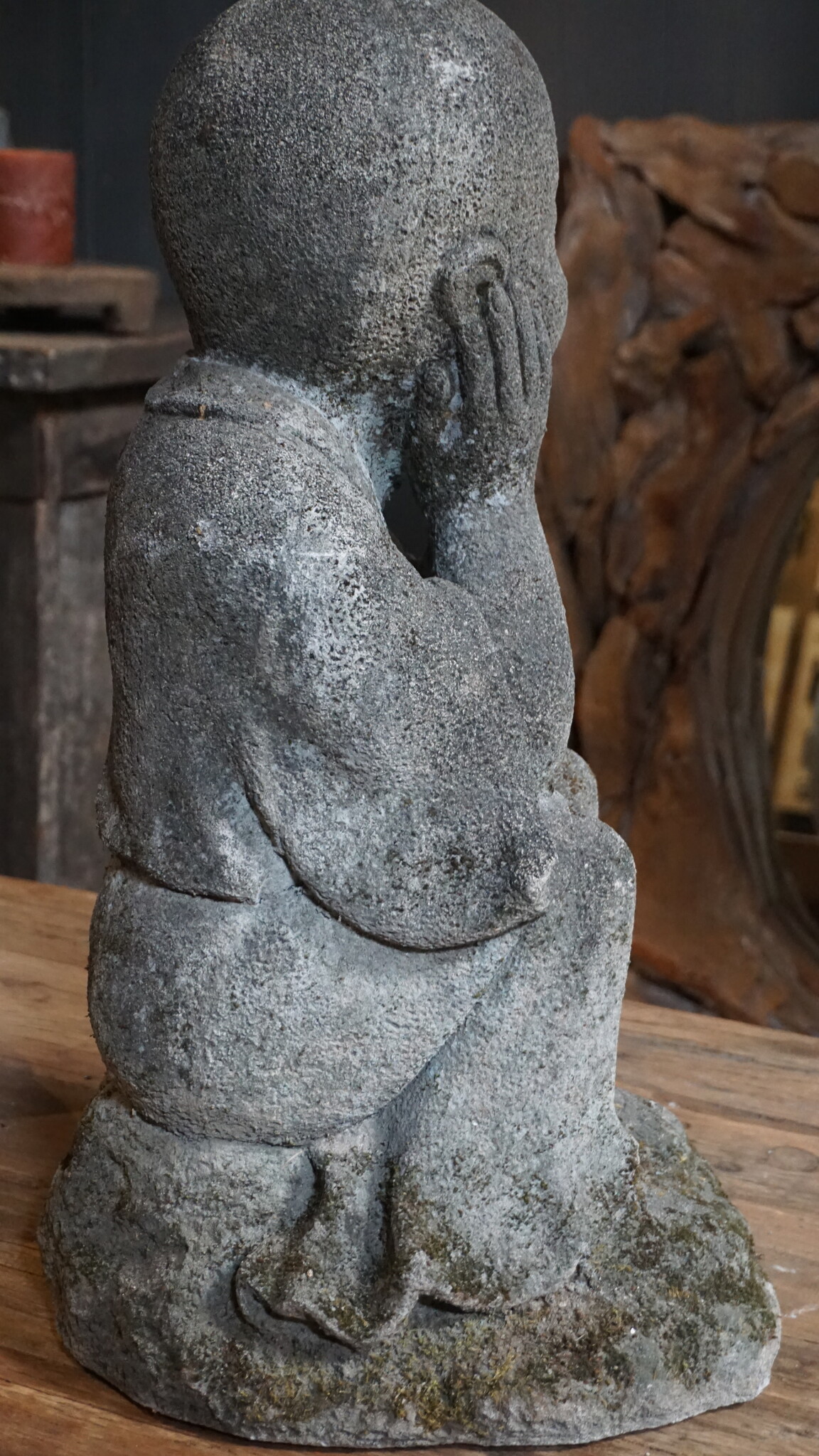 Rene Houtman Beeld Steen Shoalin Boeddha H62 x B28 x D33 Cm