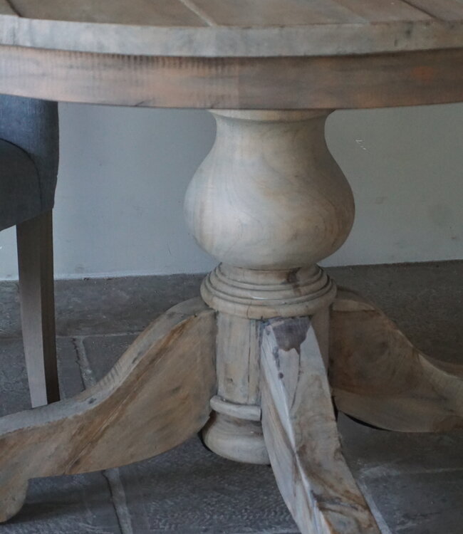 Rene Houtman Eetkamertafel | Rond | Bruin Hout | H78 x D120 cm