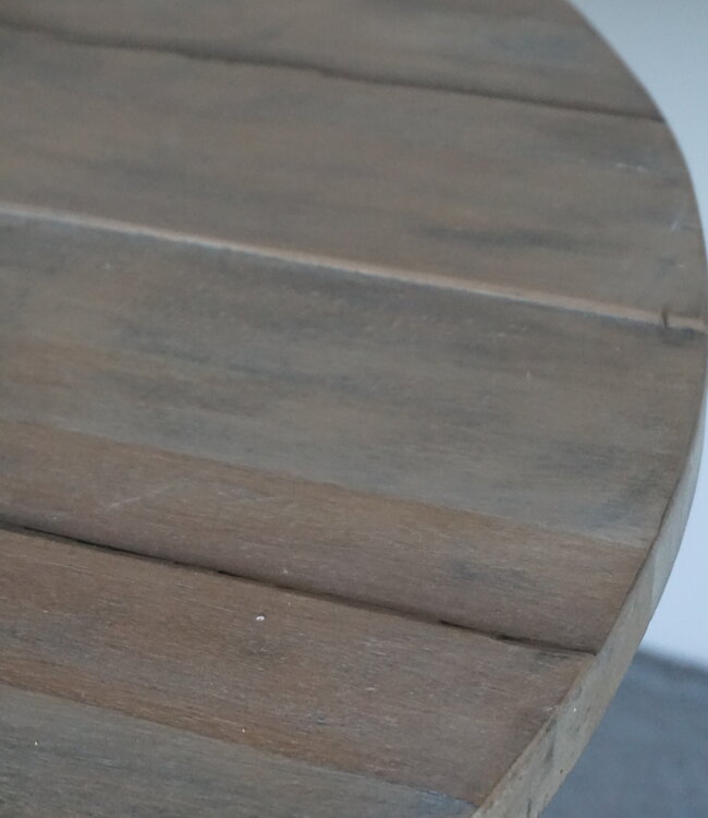 Rene Houtman Eetkamertafel | Rond | Bruin Hout | H78 x D120 cm