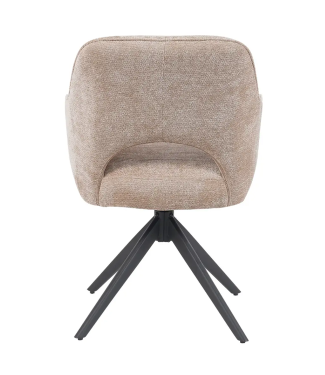 Reefs Interior Eetkamerstoel Sofie - Draaibare Zitting - Taupe