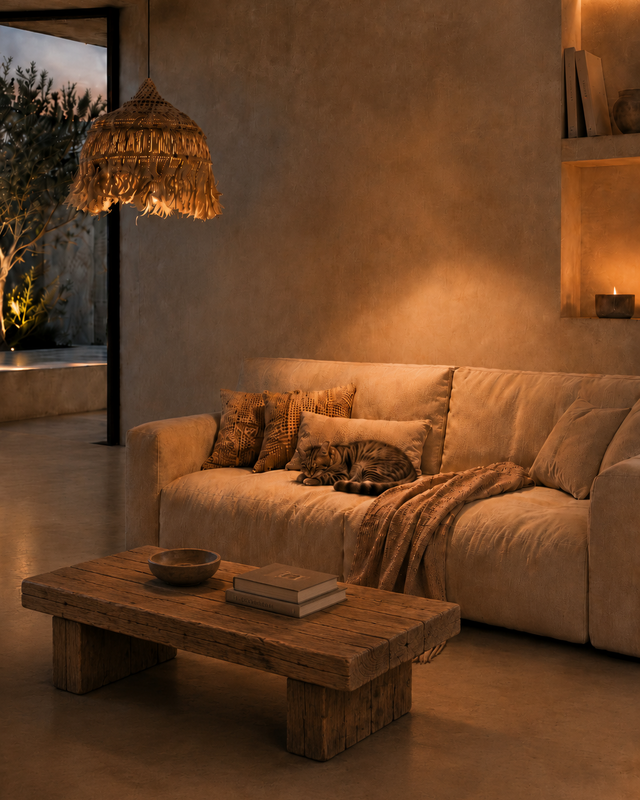 Bazar Bizar De Abaca Hoola Hanglamp - Naturel - L