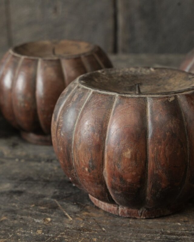 Be-Uniq Oude Kandelaren | India | Set Van 5 | H14xD14 cm