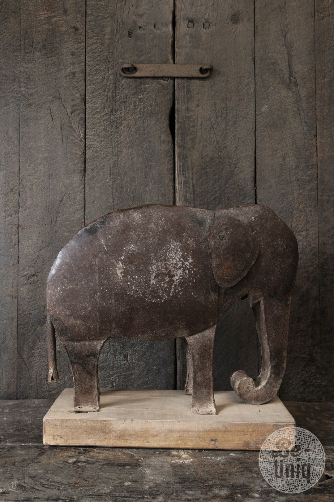 Be-Uniq Vintage Olifant Beeld | Metaal | H45xB45xD17 cm