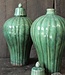 Be-Uniq Vintage Kruik Met Deksel | Groen | H42xD22 cm