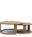 Rivièra Maison Astoria Salontafel | Set Van 2 | Eikenhout